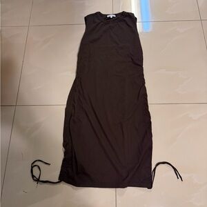 Cotton Citizen Lisbon Ribbed Tank Midi Dress 🤎 Size L NWT